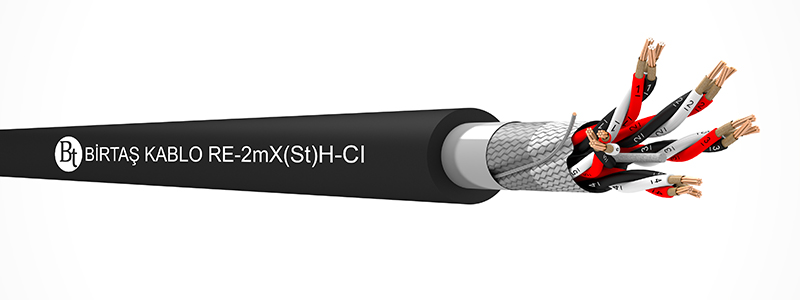 RE-m2X(St)H-CI   90°C / 500 V Cu-MT-XLPE-OSCR-LSZH-MT